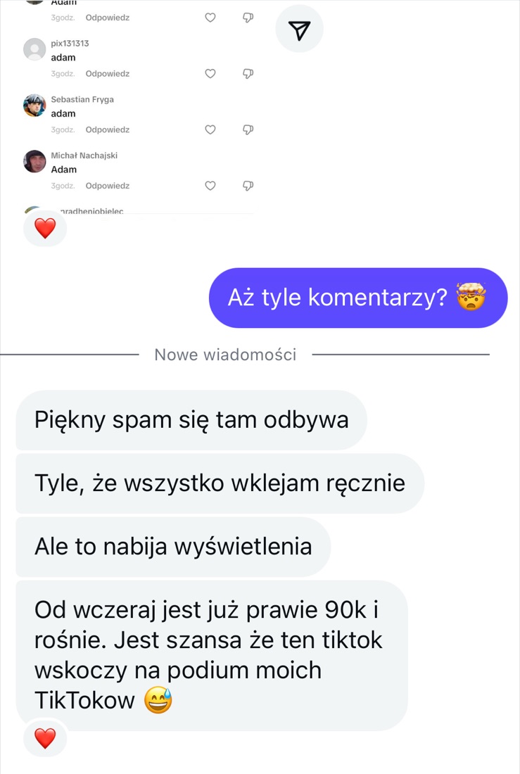 Komentarze pod rolką stylistki